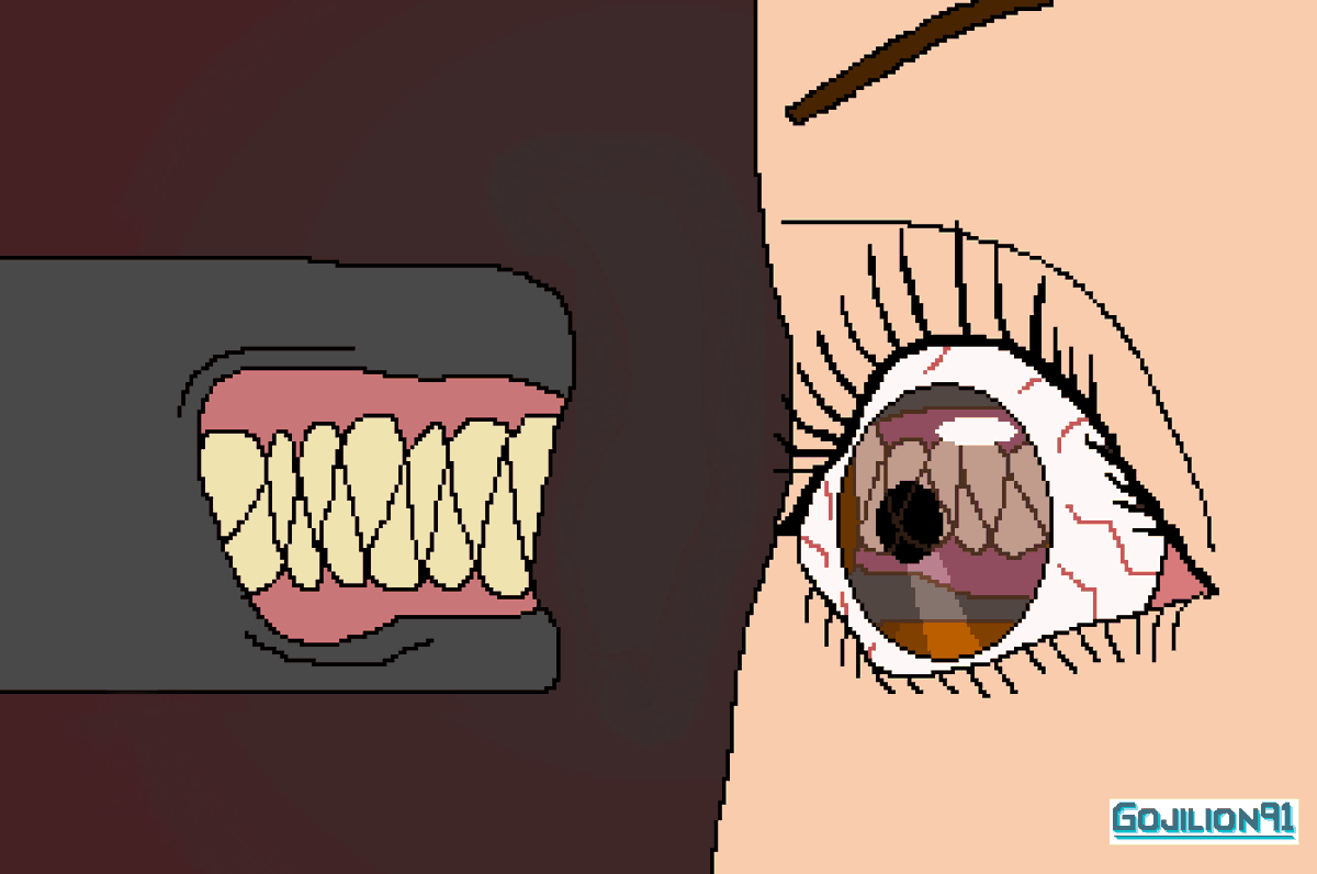 Gojilion2's tweet photo. I wanted to make something horror-themed and I knew I wanted to include an eye reflection of sorts. Believe me when I say that making the reflection work was pretty challenging so I hope you all appreciate the better details I've put into this one! ^^
#horror #eyereflection #eye https://t.co/N5timkWcaZ