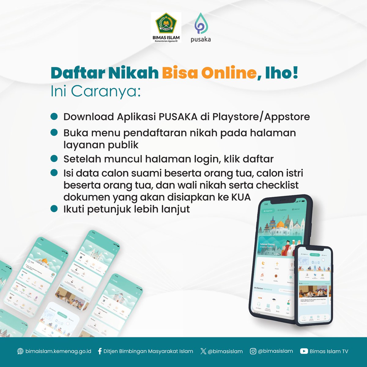 kemenagtegal's tweet photo. Transformasi pelayanan KUA yang lebih modern dan terintegrasi secara digital mencerminkan komitmen Kementerian Agama untuk terus beradaptasi dengan perkembangan zaman. #1DekadePresidenJokowiMaju, Kemenag Faster Better Stronger https://t.co/865I7khxKx