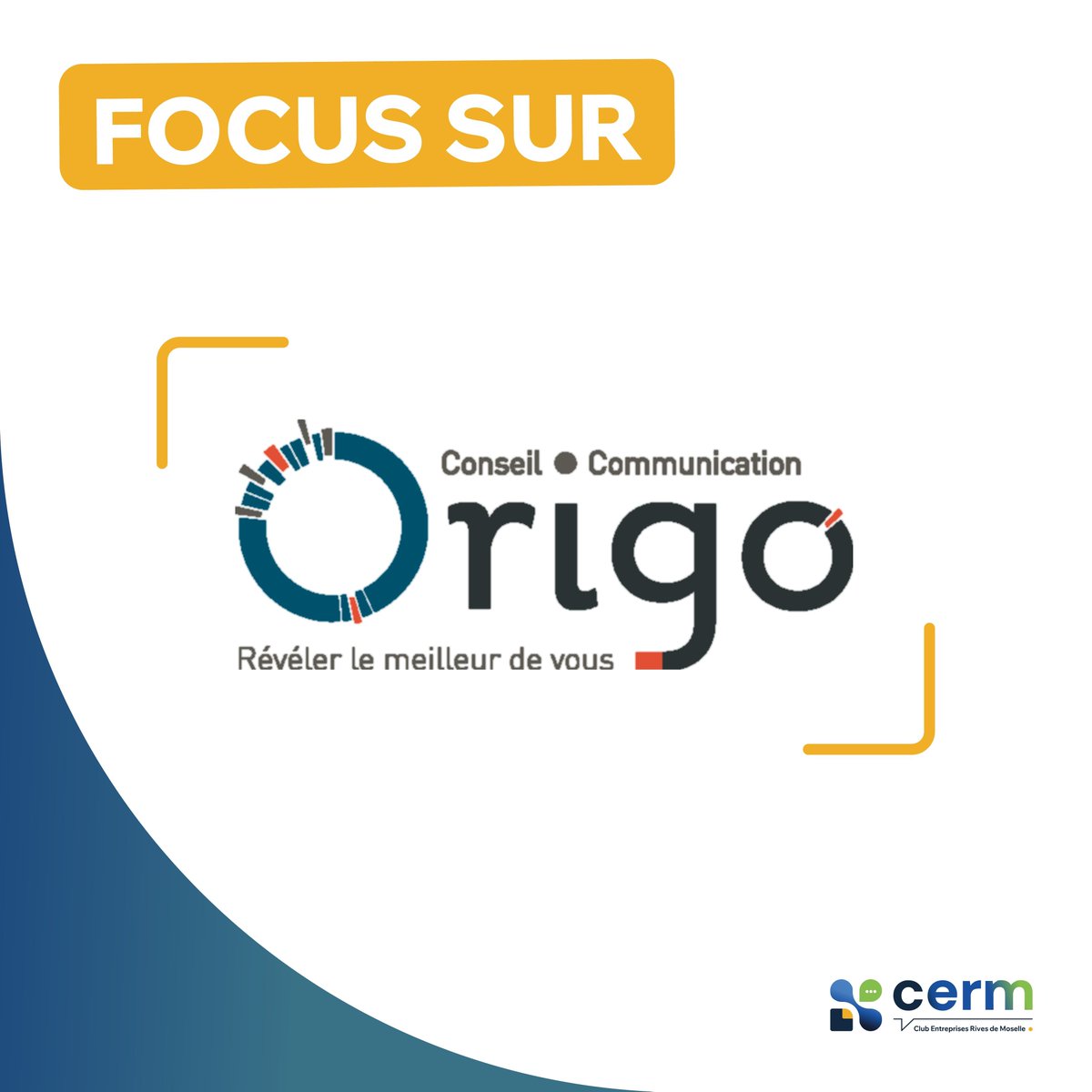 🗣️[3 formats, 15 visages]🗣️

✨ Nous sommes ravis de mettre à l'honneur <a href="/ORIGO/">origo crouzet</a>, agence de marketing et communication basée à Jouy-aux-Arches, et membre actif du Club Entreprises Rives de Moselle depuis 2019.

🔗 Découvrez ORIGO : buff.ly/3A0d3fM