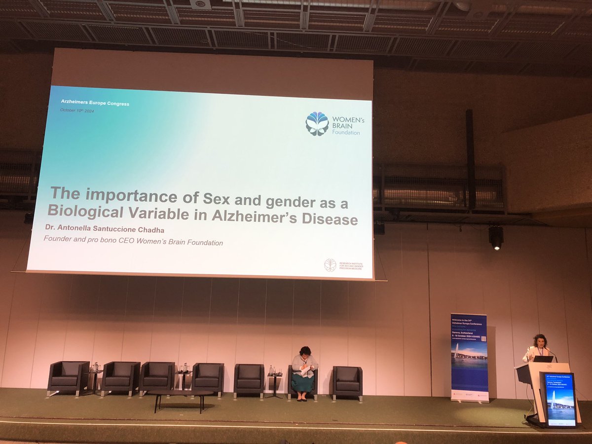 Antonella Santuccione Chadha <a href="/ChadhaAnt/">antonella santuccione chadha</a> <a href="/womensbrainpro/">Women's Brain Foundation</a> highlights the importance of gender in dementia research at <a href="/AlzheimerEurope/">Alzheimer Europe</a>’s #34AEC. An important discussion for inclusivity and equity!