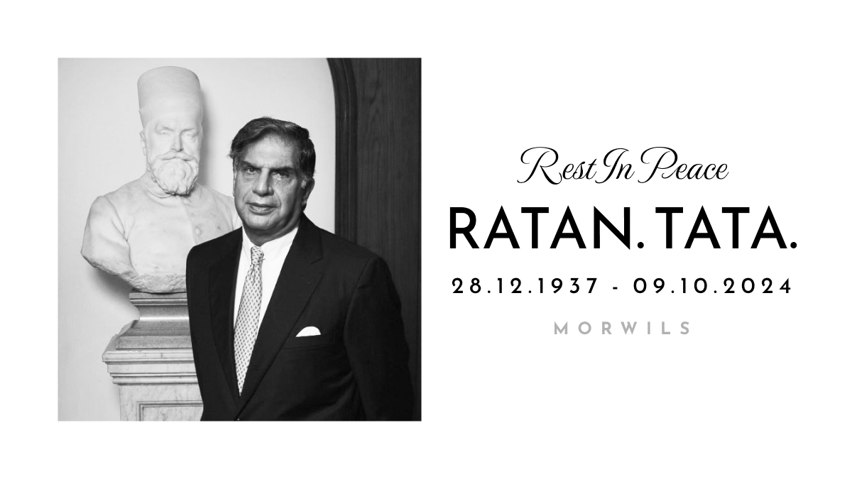 MorwilsTech's tweet photo. Morwils joins the nation in mourning the passing of Sir Ratan Tata, a true visionary and an inspiration to us all. His unwavering commitment to excellence, innovation, and social responsibility has left an indelible mark on the Indian industry and beyond. 
 
#RatanTata #RIP https://t.co/TmNUar0tZ3