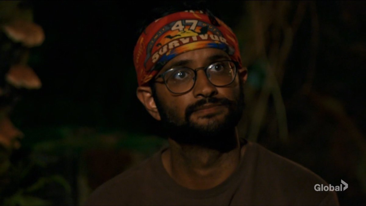 “I’m stealing Kishan’s vote tonight” 

The immediate face drop 😭 Blindsides at tribal before the vote are so so so brutal. He now has to sit and wait (for what is far longer in real time than they show on TV) for his imminent demise?? Savage play by Rome #Survivor #Survivor47