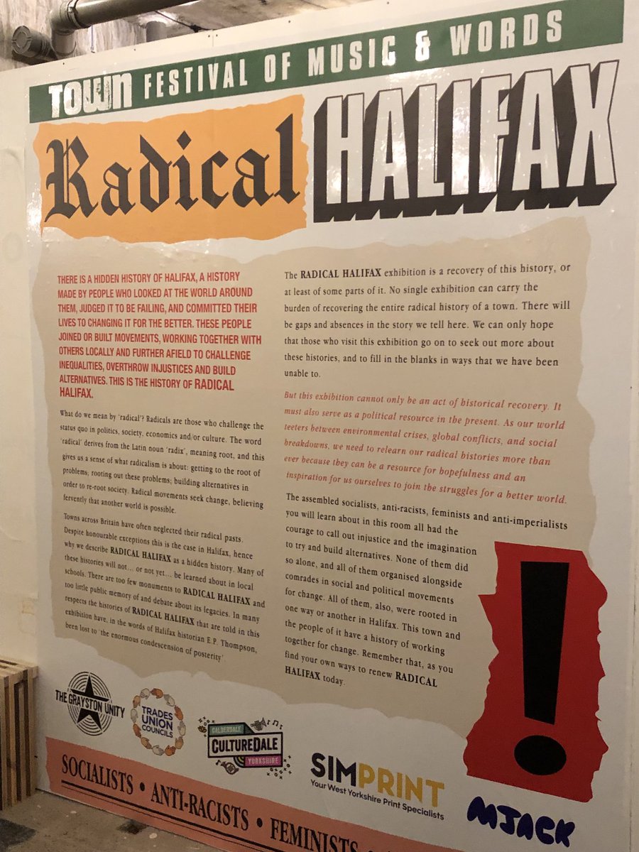 The opening last night for our Radical Halifax exhibition was really great. Please get down if you can… on until October 20th.