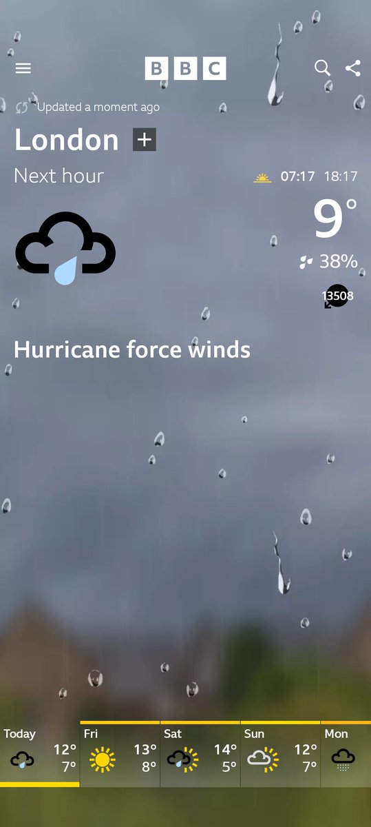 CmLuckhurst's tweet photo. @bbcweather are you sure about this 🤔 https://t.co/YmnSJBrGDN