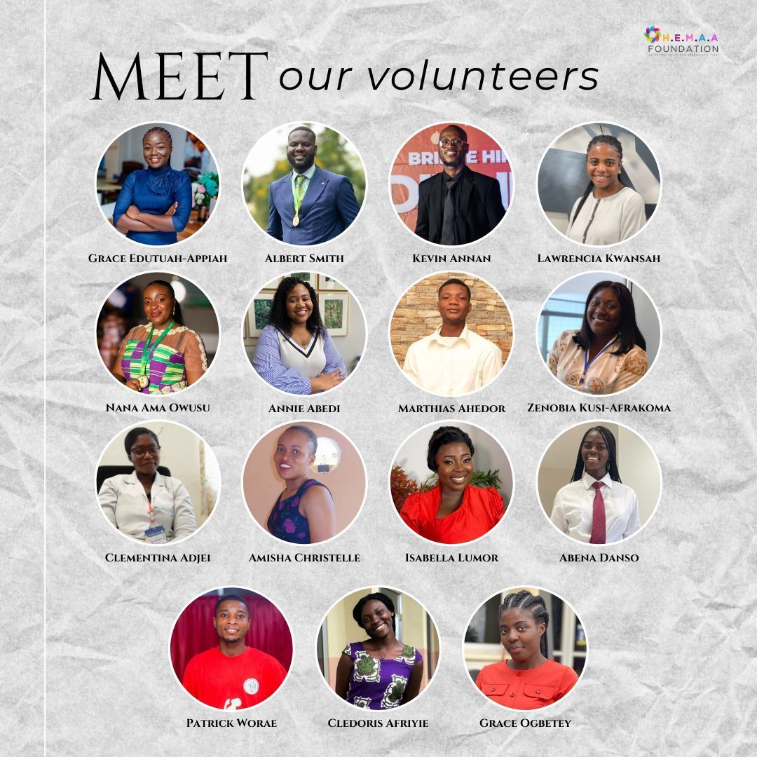 Meet our amazing volunteers! 🙌 These dedicated individuals generously give their time and energy to support the mission of Ohemaa Foundation. Together, we are making a difference in the lives of children and creating brighter futures. We couldn't do it without them!🌟 #OhemaaFdn