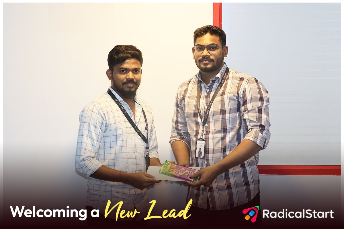 radicalstartnow's tweet image. 🚀 Big congratulations to Rajkumar on his well-deserved promotion as the Front-End Team Lead 👏

We can&apos;t wait to see the wonders you&apos;ll bring in the coming days. ✨

#TeamLead #NewBeginnings #RadicalStart