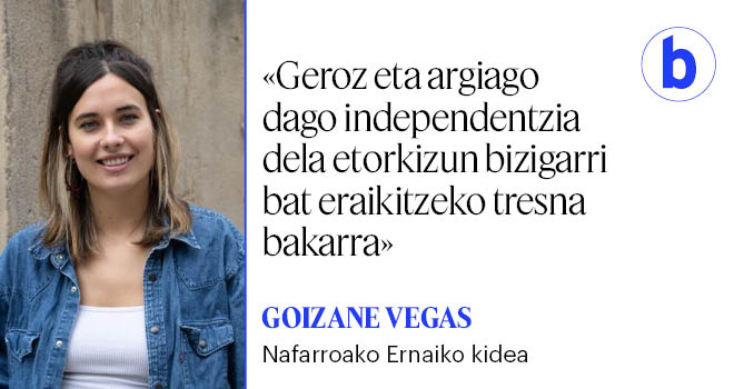 berria's tweet photo. 🗣️ Espainolismoaren eta faxismoaren gorakadari aurre egiteko, Nafarroako Ernaik borroka eguna antolatu du  urriaren 12an, Tafallan. @goizanevm​en arabera, argi adierazi nahi  dute Euskal Herria antifaxista dela.
@joxerrasenar 
https://t.co/rKiplHo7Pe https://t.co/LsMxavG4m2