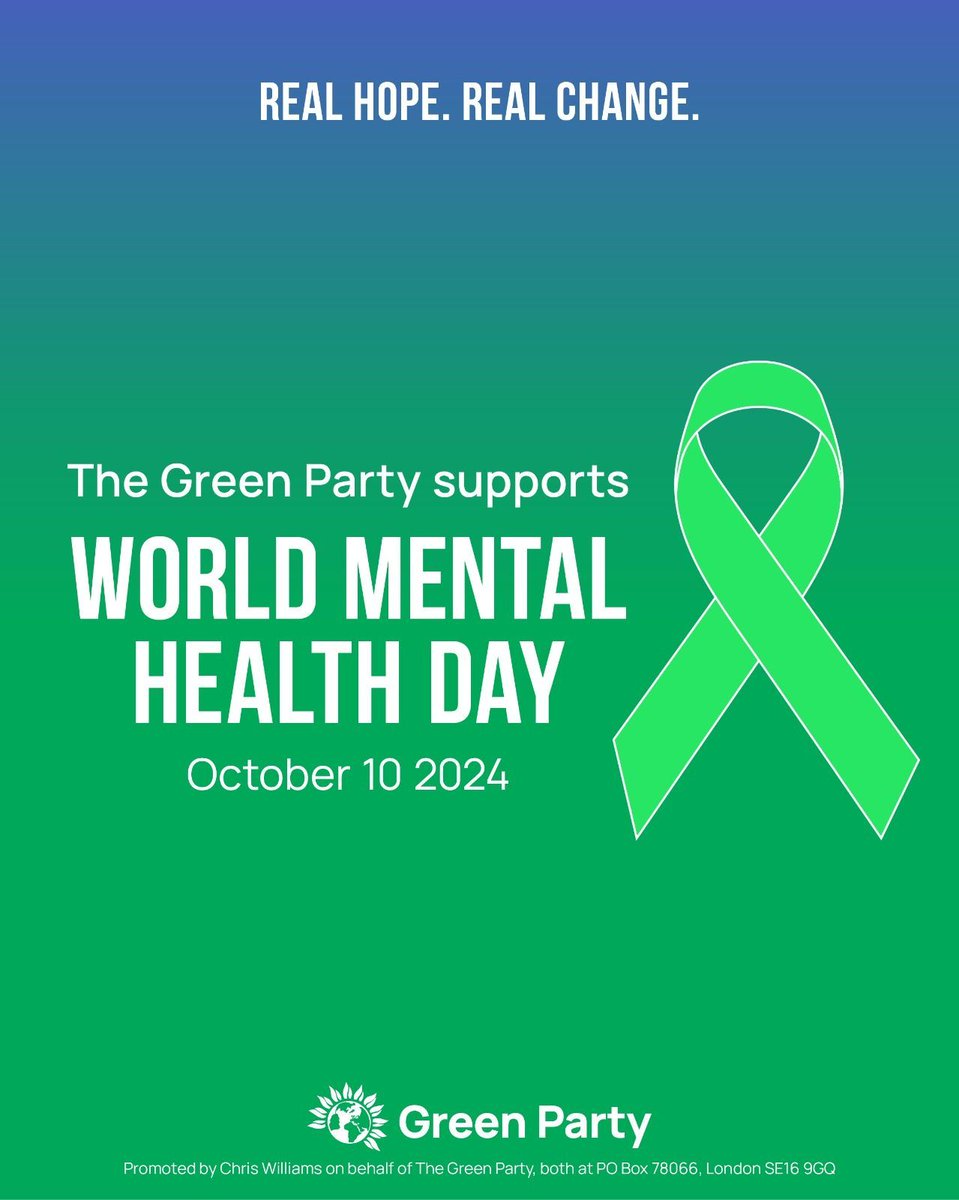 On World Mental Health Day we restate our commitment to:   

💚 Focusing funding on major improvements in mental health care.

⚖️ Ensuring mental health and physical health care are equally prioritised.

🗓️ Providing access to evidence-based mental health therapies within 28