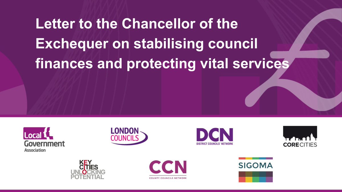 Funding reductions for councils would be disastrous. This is why, ahead of the Autumn Budget and Local Government Finance Settlement, we've written to the Chancellor calling for measures to support and stabilise the sector’s finances in 2025/26: orlo.uk/eBi5n #Budget
