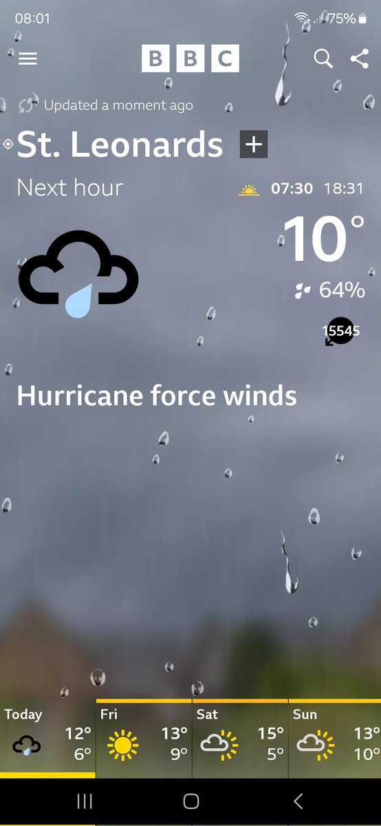 Please be careful if you are in Exeter (UK) today. Going to be a bit windy 🤔