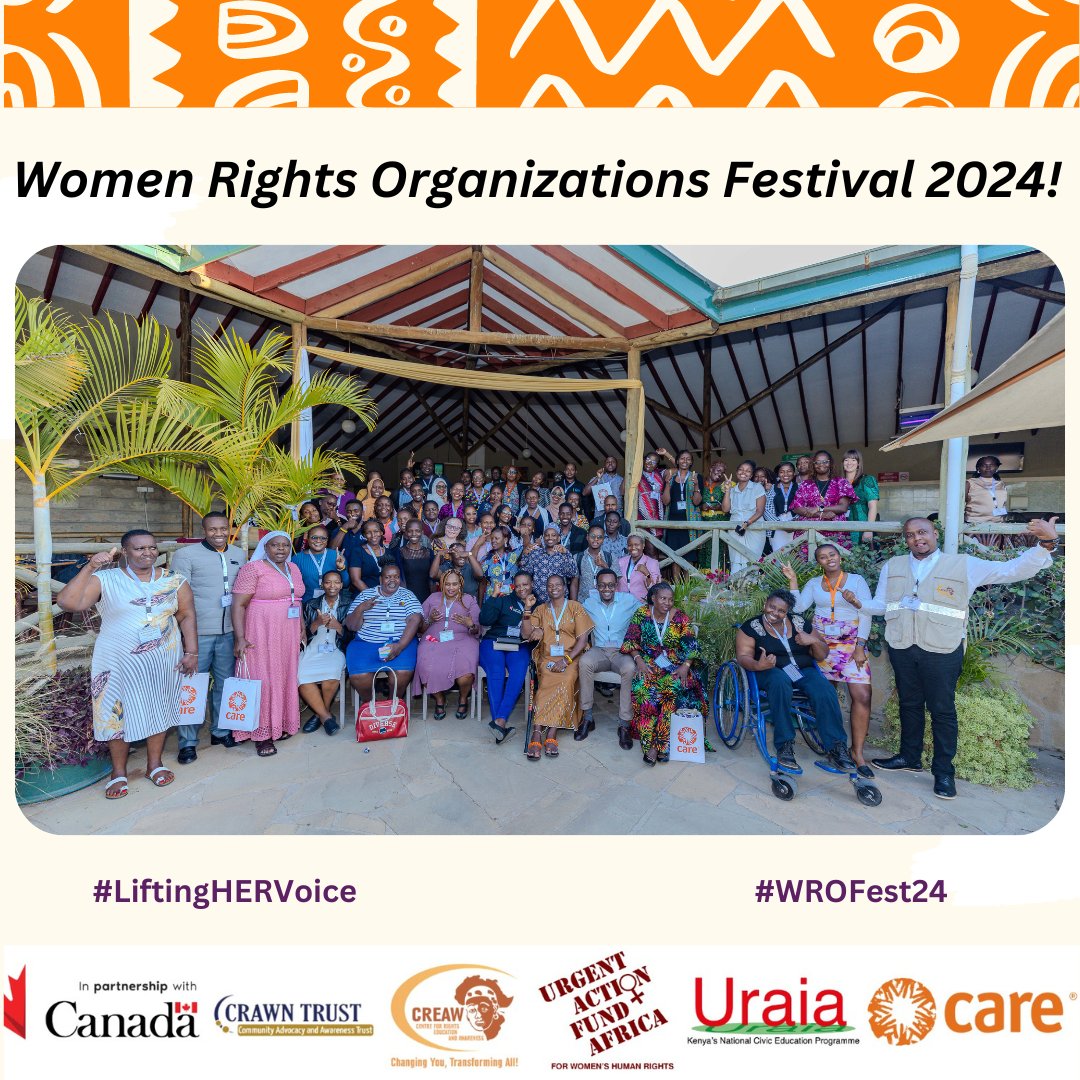 Join us live today on day 2 of the #WROFest24. We'll discuss The Role of Advocacy in Advancing Gender Equality and how women's Rights Networks Drive Policy, Legal, and Social Change in Kenya. Click the link below to join: 
youtube.com/live/Zs9-aMXoz…
#LiftingHERVoice