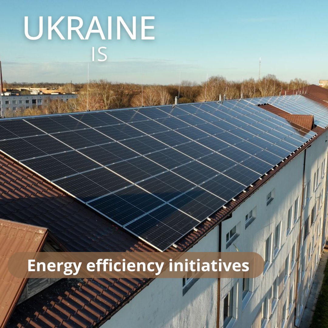 🇺🇦 #Ukraine continues to implement energy efficiency initiatives. One example is the installation of a #SolarPower  plant with batteries to provide an uninterrupted power supply to medical facilities in northern Ukraine.