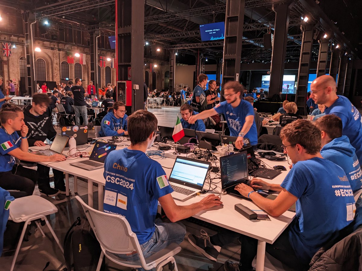 Getting Ready for Day 2 Attack &amp; Defence #ECSC2024.
#TeamItaly