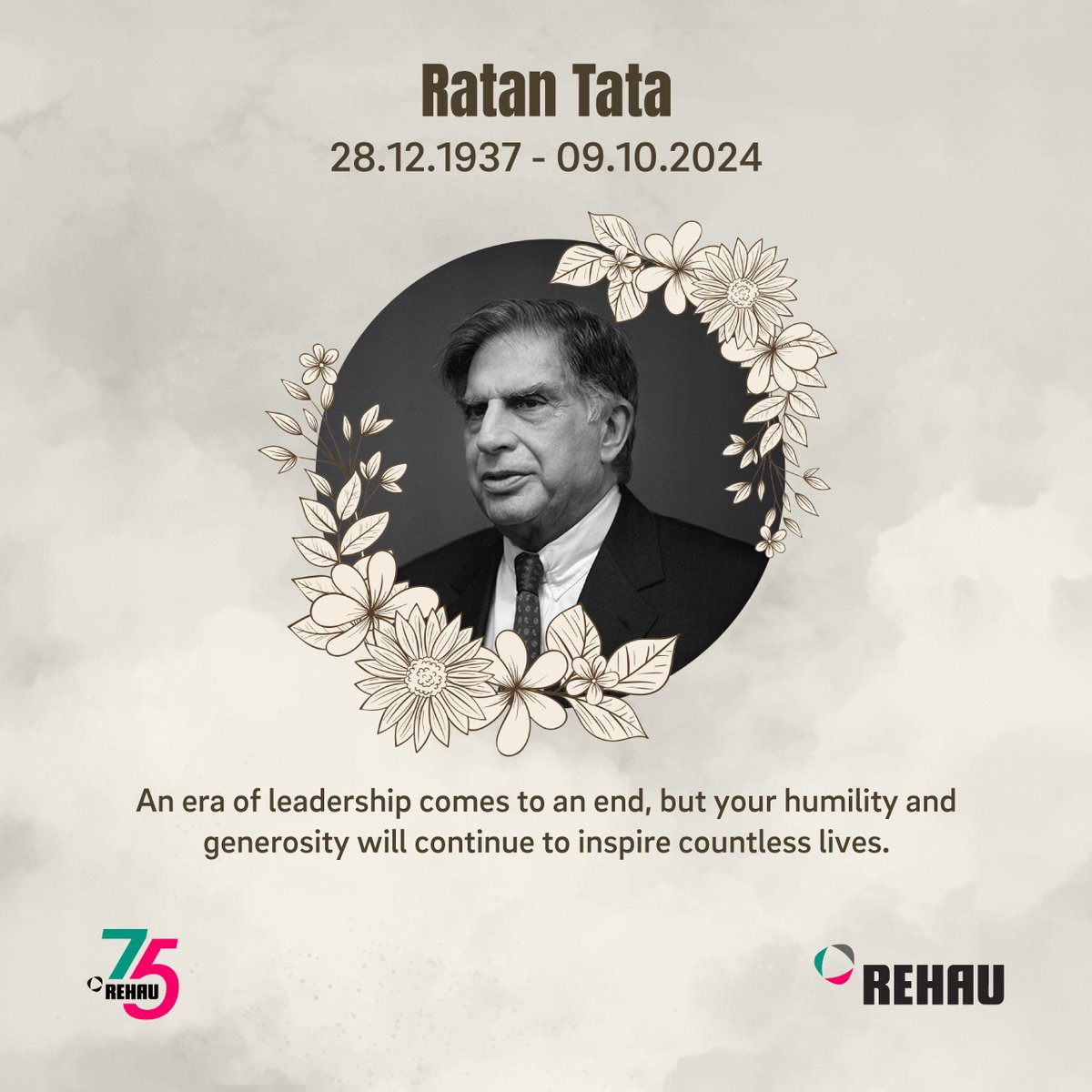 A life lived with purpose and a heart full of compassion—your impact goes beyond business. You’ve set an example for us all, showing that true greatness lies in humility and giving back. Rest in peace, Sir.

#RatanTata #Inspiration #Leadership #Respect #restinpeace #REHAUIndia