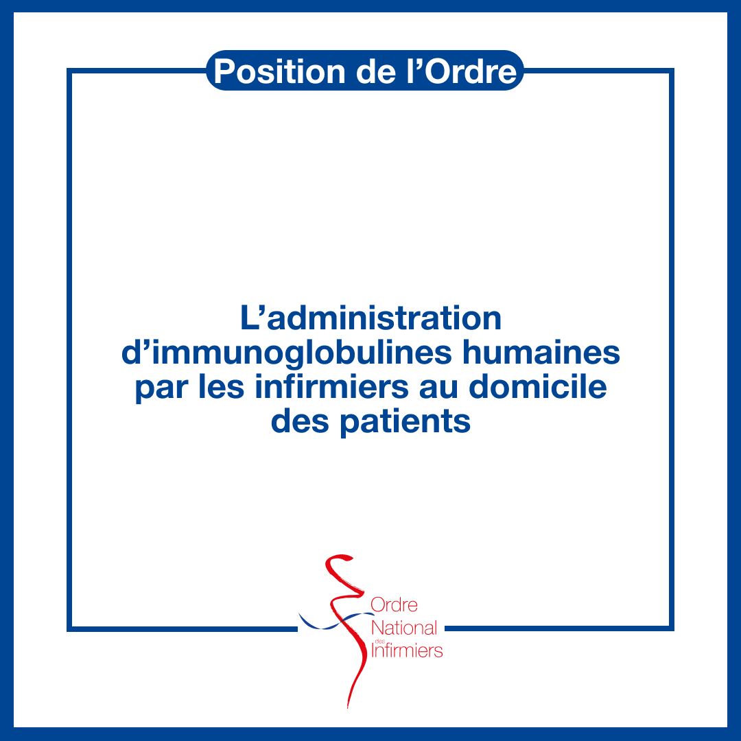📢 [Position de l'Ordre]

Lors du Conseil national du 19 et 20 septembre 2024, les membres ont adopté une position concernant l’administration d’immunoglobulines humaines par les infirmiers au domicile des patients.

A retrouver ici ⤵️
ordre-infirmiers.fr/position-et-re…