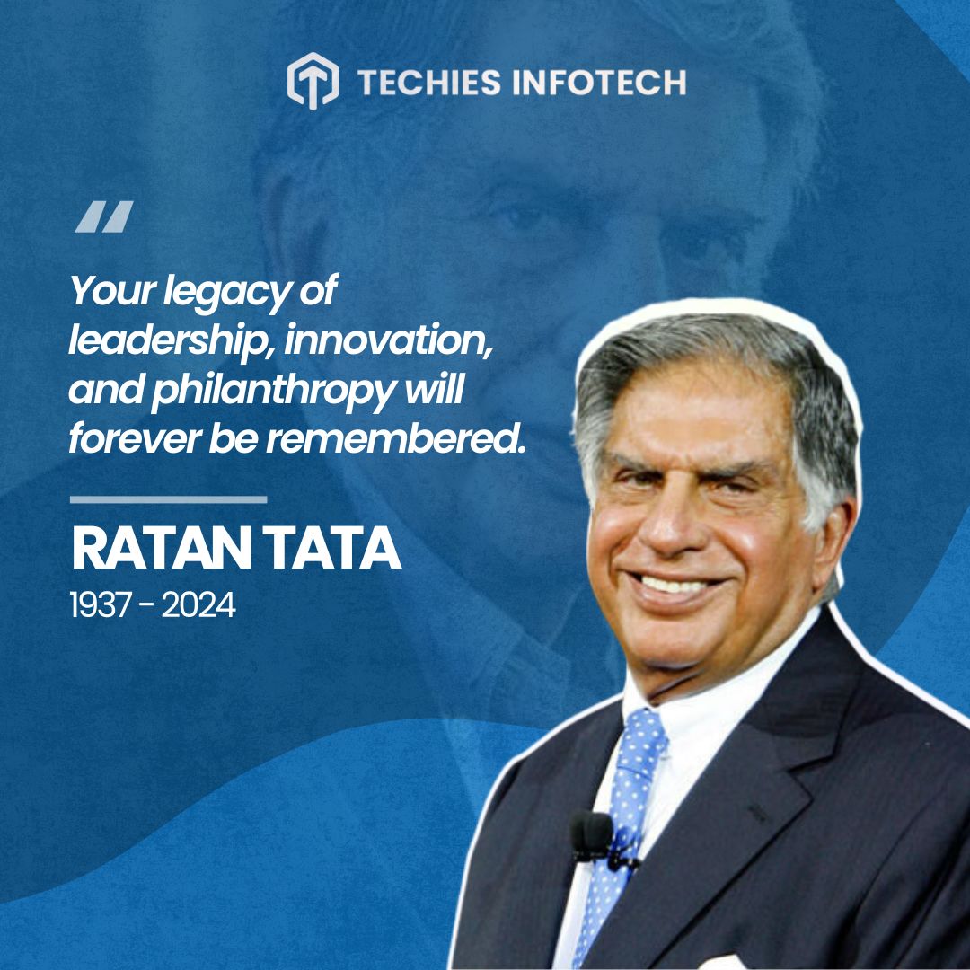 techiesinfotech's tweet image. India has lost a visionary, a leader, and a beacon of humility. Ratan Tata's legacy will live on through his unparalleled contributions to business, philanthropy, and society.
Rest in peace, Ratan Tata.
#LegendaryLeader #RIPRatanTata #VisionaryLeader #TataGroups