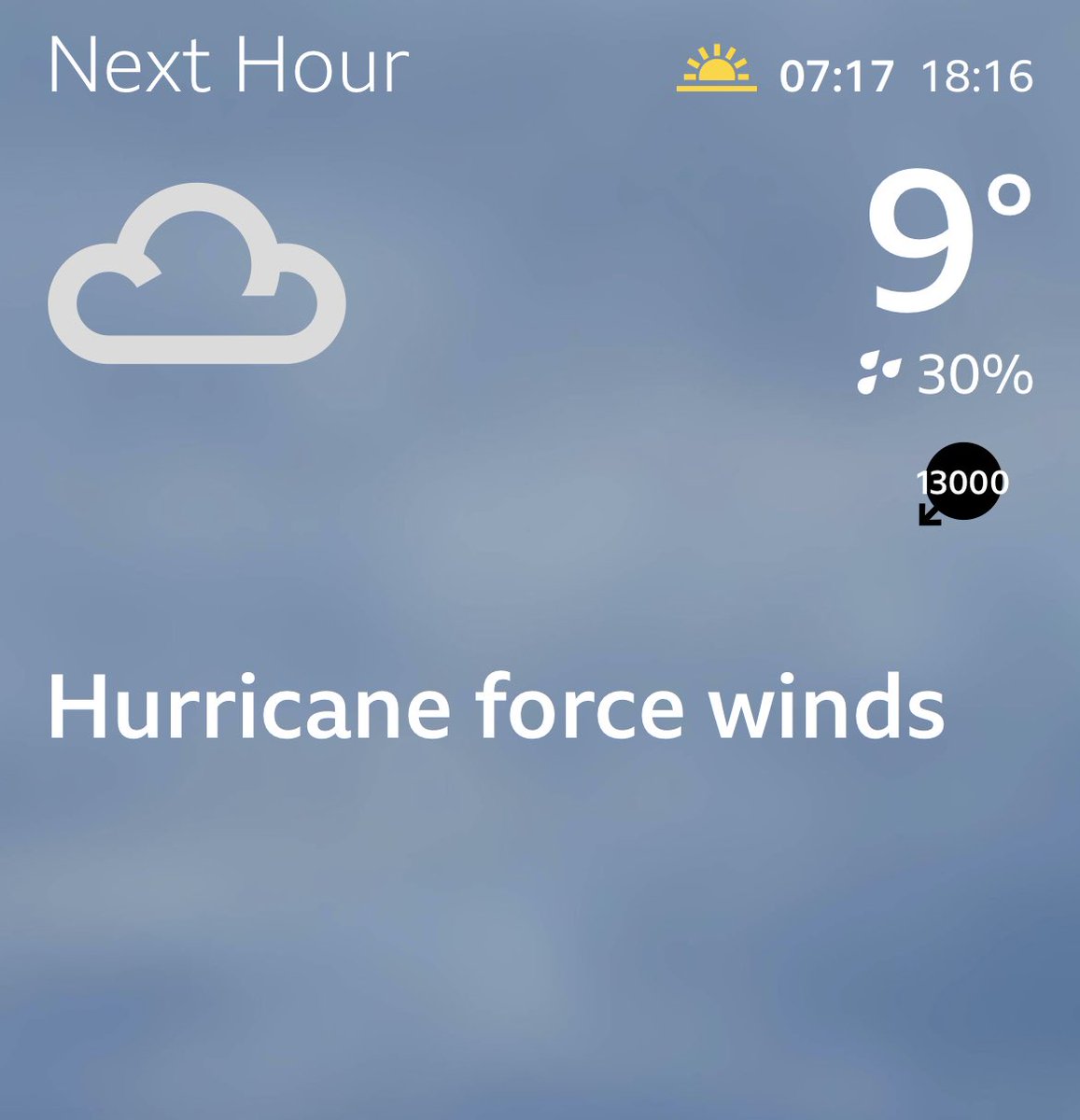 ⁦<a href="/bbcweather/">BBC Weather</a>⁩ I’m assuming this local weather (in London) is an error of some kind?