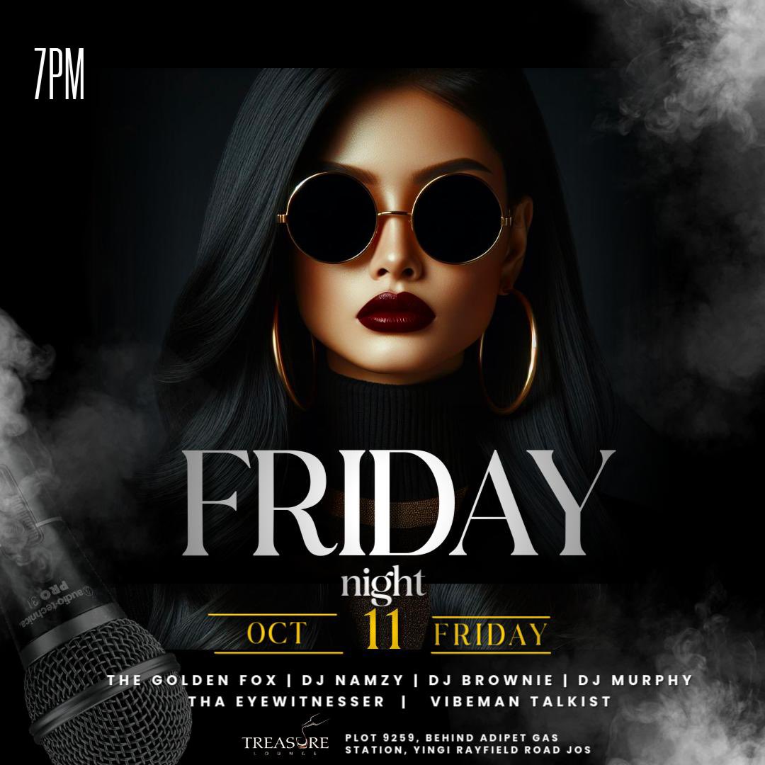 Let’s linkup@treasureloungeandgrill tomorrow! 
Music by <a href="/Deejay_whiz/">Golden Fox 🦊</a> <a href="/XplicitDjNamzy/">xplicit Dj Namzy AGV</a> @djmurphy988 
Anchor <a href="/eyewitnesser_/">Eyewitnesser 👀</a> Hype: <a href="/vibeman_Talkist/">vibeman talkist</a> 

#treasureloungeandgrill