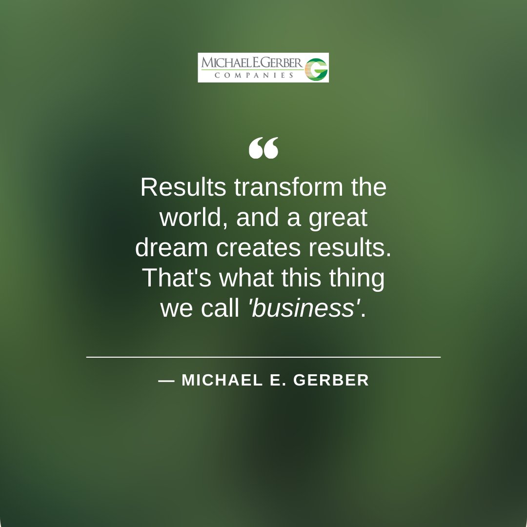 The world needs your vision. Bring it to life through your business!

#Entrepreneurship #BusinessCoaching #Leadership #DreamThinkLead #BusinessSuccess #MichaelEGerber #EMyth
