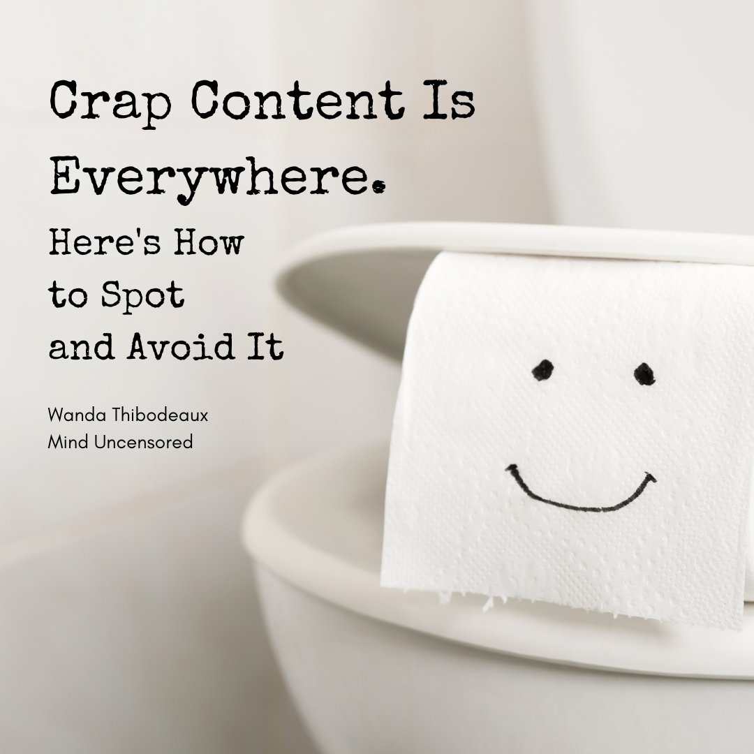 Don’t like crappy #content? Me, neither. This week’s Mind Uncensored exposes the biggest formulas and templates not to click on.

Crap Content Is Everywhere. Here’s How to Spot and Avoid It
tinyurl.com/5h9phv4z

#Writing #WritingCommunity #Writer #Author #Publishing