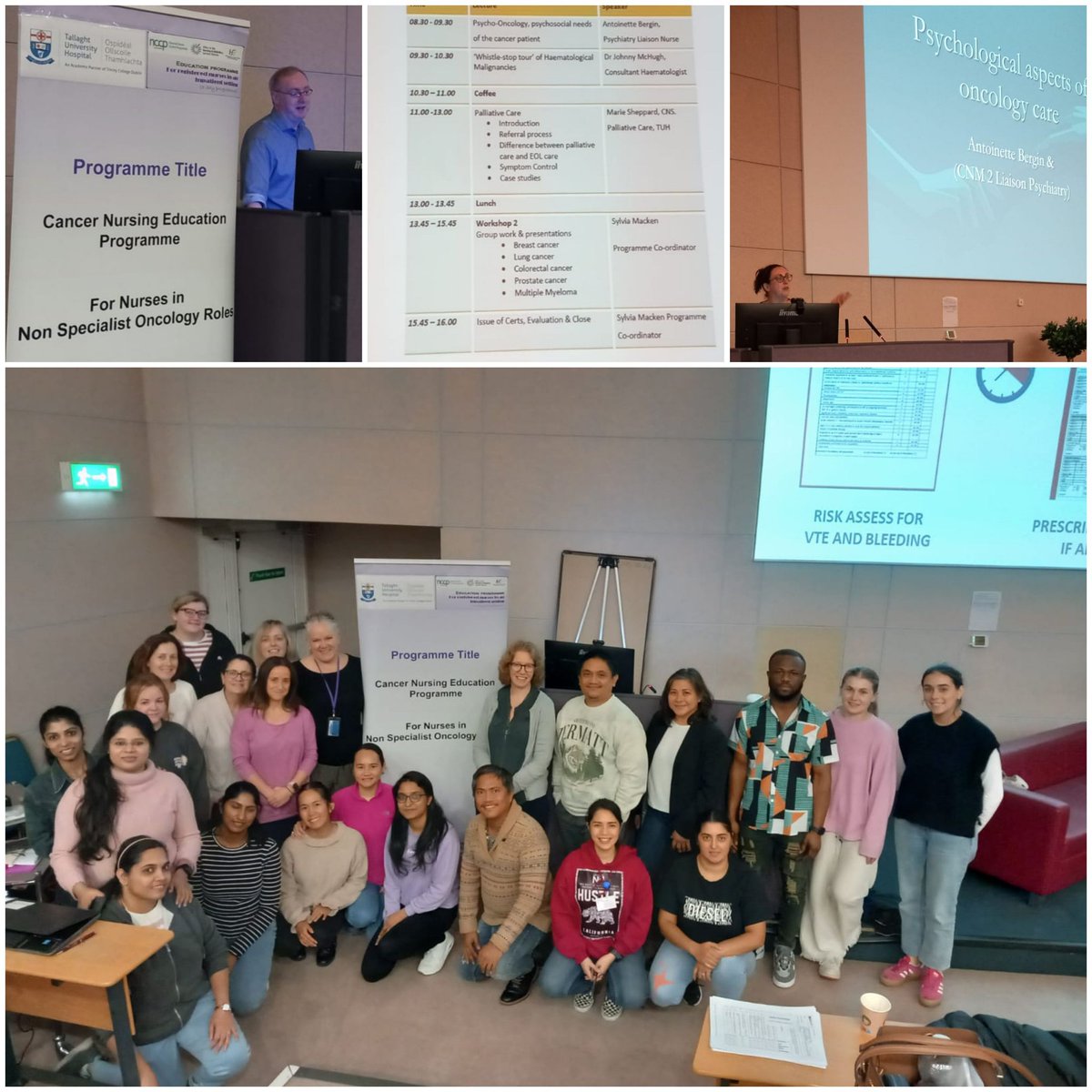 Clodagh Mcloughlin (@clodaghannemc) on Twitter photo 3 Day Cancer Education Programme for Non Specialist Nurses concluded this week in TUH. It was the 11th programme delivered with 25 attendees from several hospitals. Group work was a hit with some excellent presentations.<a href="/hseNCCP/">NCCP</a> <a href="/ainemlynch11/">ainemlynch1</a> <a href="/CLDTallUniHosp/">CLDTallaghtUniHospital</a> <a href="/lisamarry19/">Lisa Marry</a> 3 Day Cancer Education Programme for Non Specialist Nurses concluded this week in TUH. It was the 11th programme delivered with 25 attendees from several hospitals. Group work was a hit with some excellent presentations.<a href="/hseNCCP/">NCCP</a> <a href="/ainemlynch11/">ainemlynch1</a> <a href="/CLDTallUniHosp/">CLDTallaghtUniHospital</a> <a href="/lisamarry19/">Lisa Marry</a>