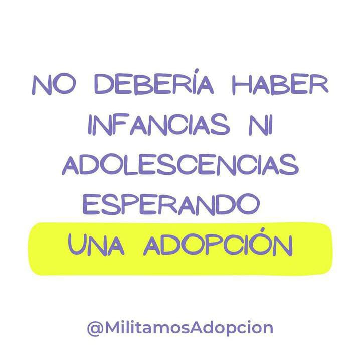 MilitamosAdop's tweet photo. #MilitamosAdopcion

NO DEBERÍA HABER INFANCIAS NI ADOLESCENCIAS ESPERANDO UNA ADOPCIÓN

Por eso, si bien se terminan formando familias, la adopción no es para todo el mundo. ⬇️ https://t.co/XXa0k8z6My
