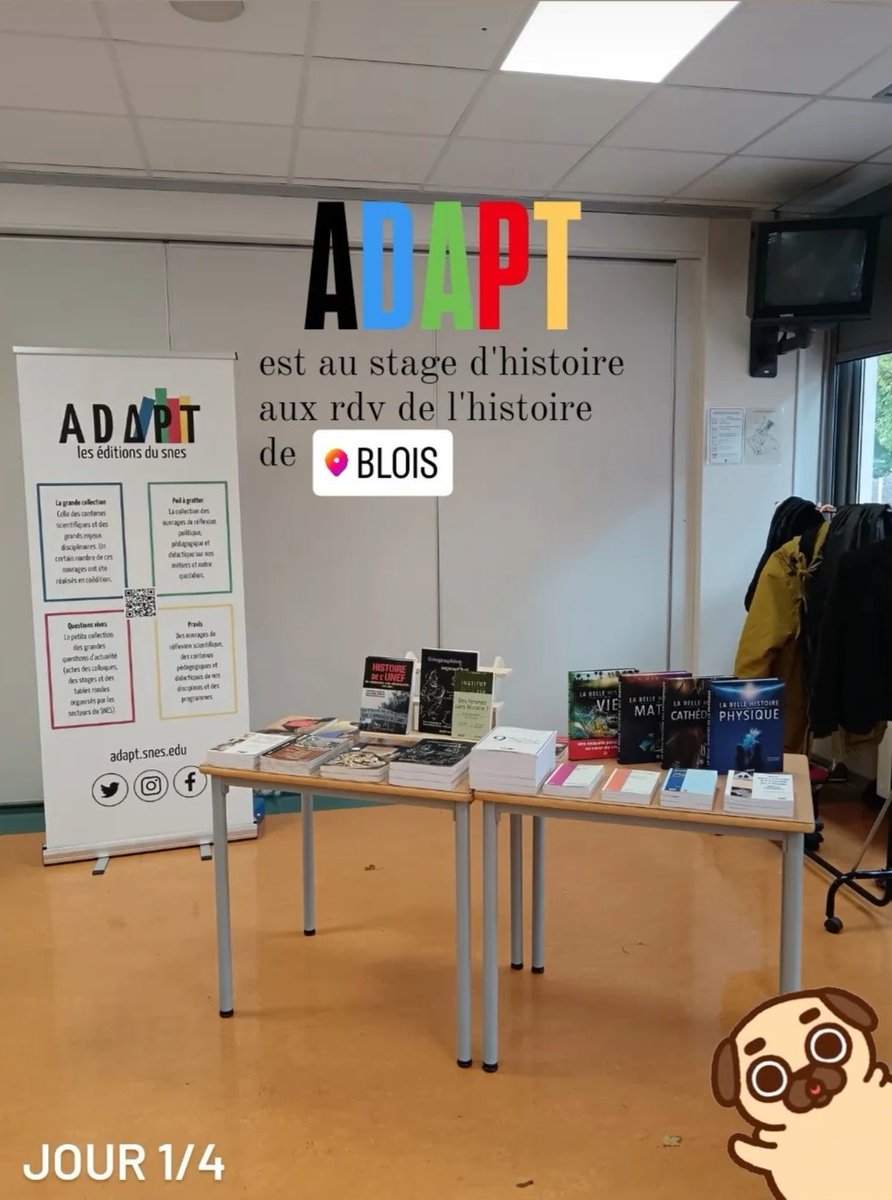 Adapt au stage du <a href="/HGSnesFSU/">Groupe Histoire-Géo du SnesFSU</a> aux #rvh2024 (coucou <a href="/formsyndSNESFSU/">formationSNESFSU</a> 🙋🏻‍♀️) 🔜 au salon du livre stand 245 ✨
