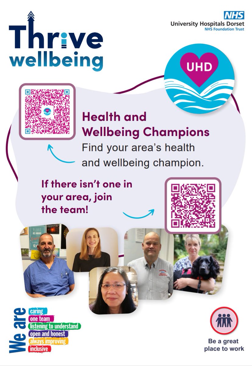 Sorcha Dossitt (she/her)π (@sorchadossitt) on Twitter photo On #WorldMentalHealthDay, reach out to your Health and Wellbeing Champions <a href="/UHD_NHS/">University Hospitals Dorset NHS Foundation Trust</a>!
If there isn't one in your area, consider joining the team to support your colleagues' physical and mental health.
Letβs make a difference together!
#Thrive #WMHD On #WorldMentalHealthDay, reach out to your Health and Wellbeing Champions <a href="/UHD_NHS/">University Hospitals Dorset NHS Foundation Trust</a>!
If there isn't one in your area, consider joining the team to support your colleagues' physical and mental health.
Letβs make a difference together!
#Thrive #WMHD