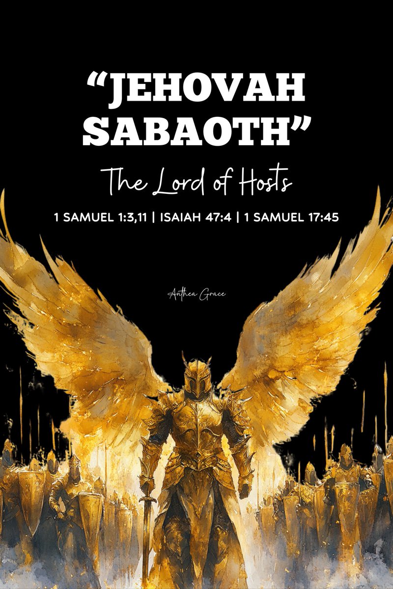 anthea_grace's tweet photo. The third attribute/name feature is Jehovah Sabaoth meaning The Lord of Hosts 🔥🔥

This attribute of God reminds me that God is not only my personal protector but also the Commander of heaven’s armies. In moments when life feels overwhelming, when I face battles that seem insurmountable, I find strength in knowing that JEHOVAH SABAOTH fights on my behalf. He commands all of creation and nothing is beyond His reach or power.

I can have confidence even in the face of adversity because the battle is the Lord’s!He leads the charge, and His armies surround you and me. With Him, we can rest in the assurance that every battle, no matter how fierce, is not beyond GOD! Victory is certain when we place our trust in Him. It’s a reminder to live boldly, knowing JEHOVAH SABAOTH fights our battles!