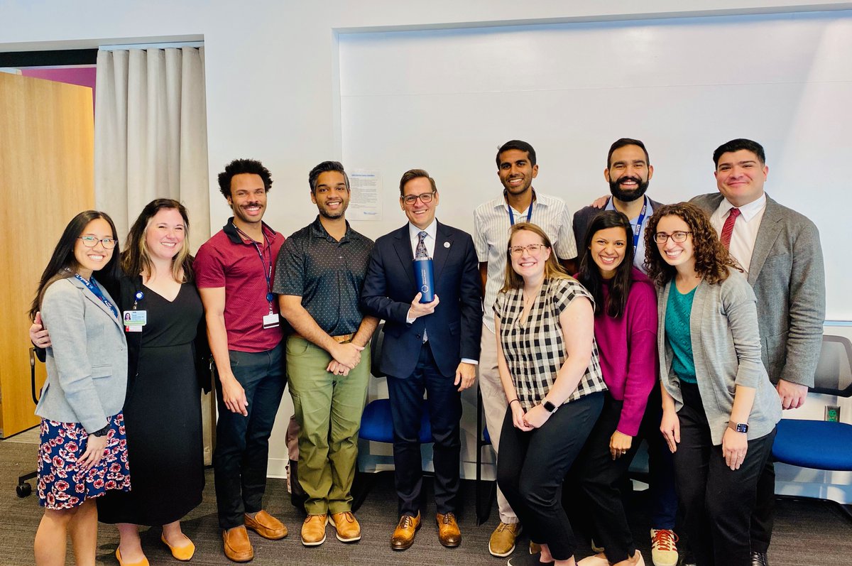 Yesterday we met with Dr. Mark Del Monte, CEO/EVP of the American Academy of Pediatrics! We were able to chat about how clinicians are natural change agents and how to leverage our positions to change policy.  <a href="/AAPDelMonte/">Mark Del Monte, JD</a> <a href="/AmerAcadPeds/">American Academy of Pediatrics</a> <a href="/ClinFuturesCHOP/">Clinical Futures @ CHOP</a> <a href="/PolicyLabCHOP/">PolicyLab at Children's Hospital of Philadelphia</a>