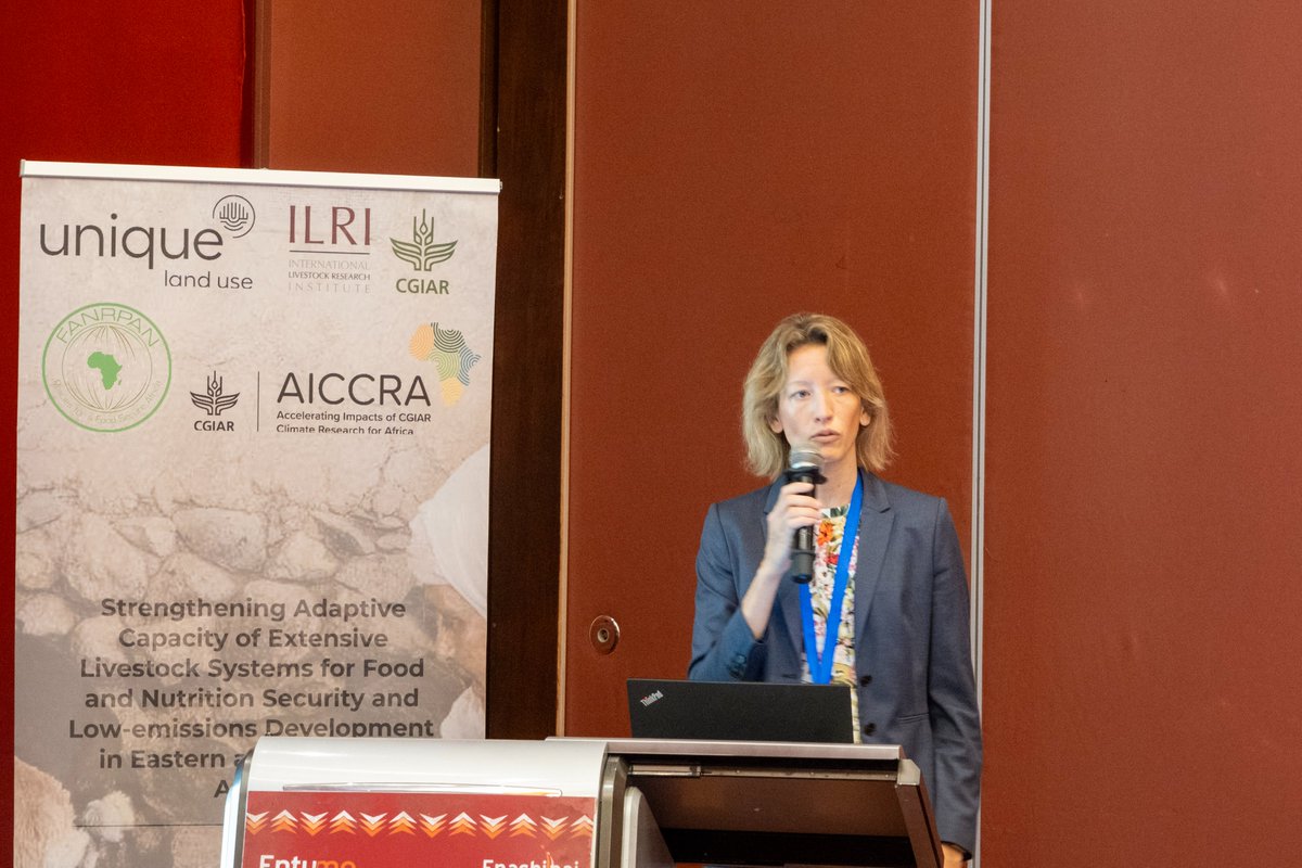 CGIARAfrica's tweet photo. The regional workshop saw partners from UNIQUE, @FANRPAN and @ILRI engage in discussion on climate risk evidence generation, political economy analysis, gender and social inclusion dimensions, and key capacity-building activities on extensive livestock systems.

Targeted, demand-based training and alignment of research work with MSc and PhD program students are central to the project's aim of enabling national researchers to provide policy-relevant evidence.

The aim here is to help policymakers plan for scaling up and integrating effective livestock interventions into national climate change, livestock, and food security sectoral plans.