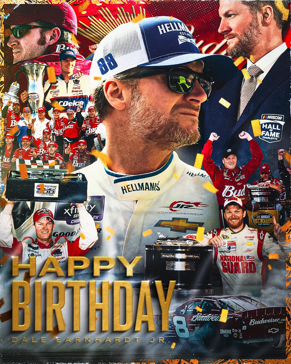 A legend of our sport in so many ways.  

Happy birthday, <a href="/DaleJr/">Dale Earnhardt Jr.</a>!