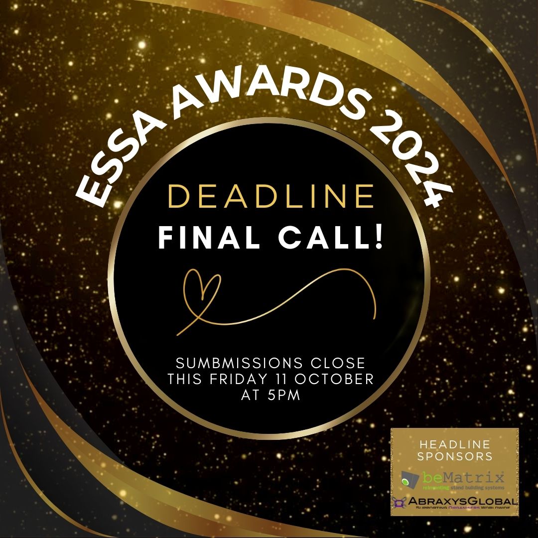 Last call! The deadline for this year's ESSA Awards is TOMORROW! Explore the 14 different awards available here: essa.uk.com/award-categori…