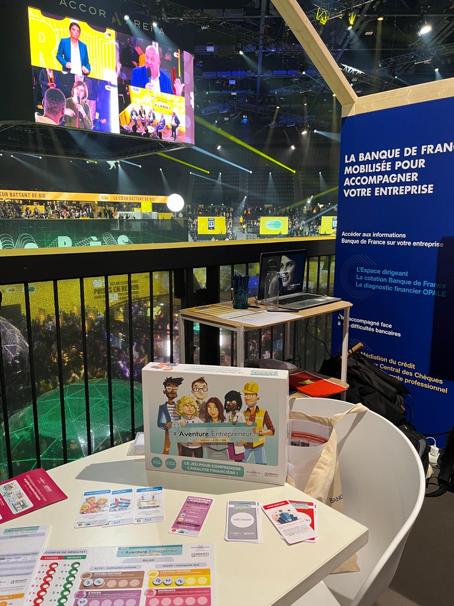 EDUCFI_BDF's tweet image. 📷  Présentation du jeu #AventureEntrepreneur : la Direction des #entreprises et la Direction de l&apos;#educationfinanciere #EDUCFI de la @banquedefrance participent ce 10 octobre au salon #BIG2024  👇
