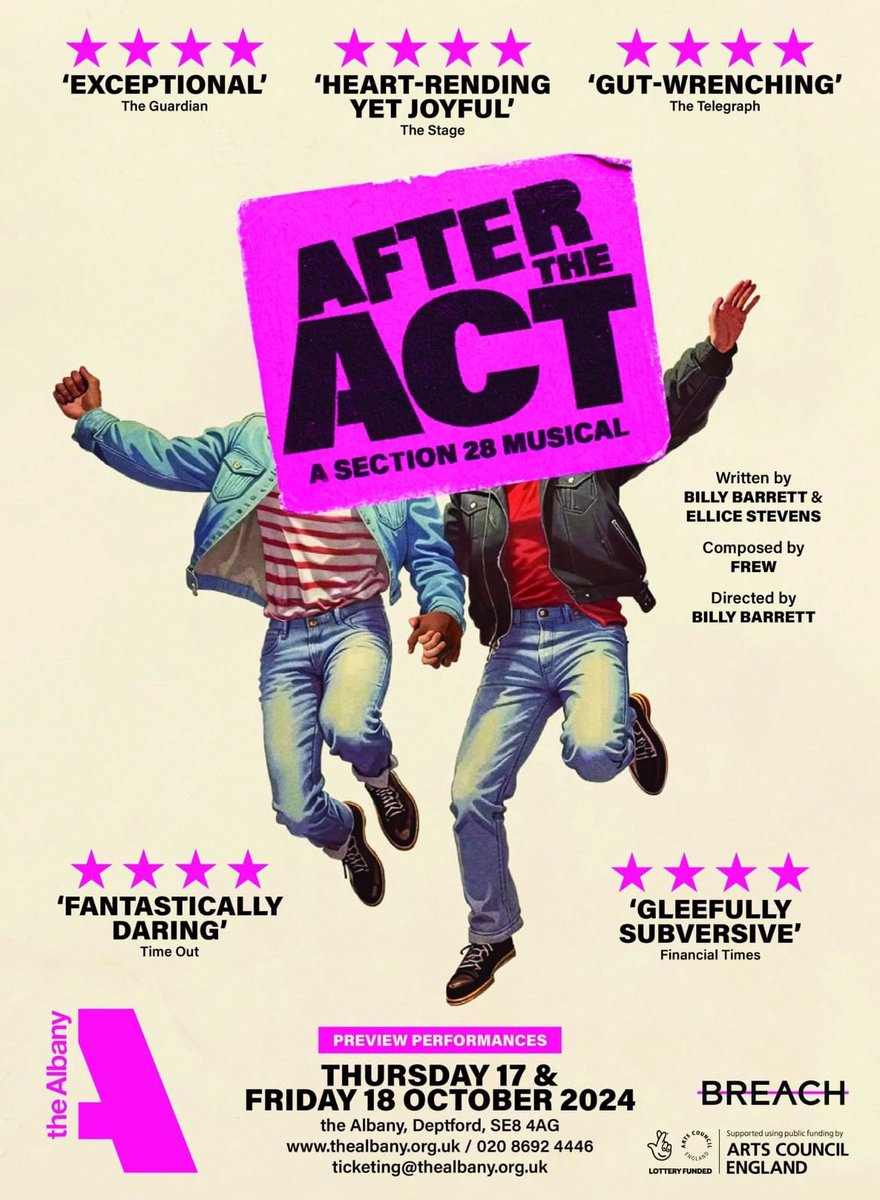 Was so good to be in such a positive, open &amp; welcoming rehearsal this morning with the <a href="/breach_theatre/">Breach</a> team - we have two London previews before we embark on our UK tour, so if you missed out in Edinburgh and want to catch this new staging, book your 🎟️!

thealbany.org.uk/shows/after-th…