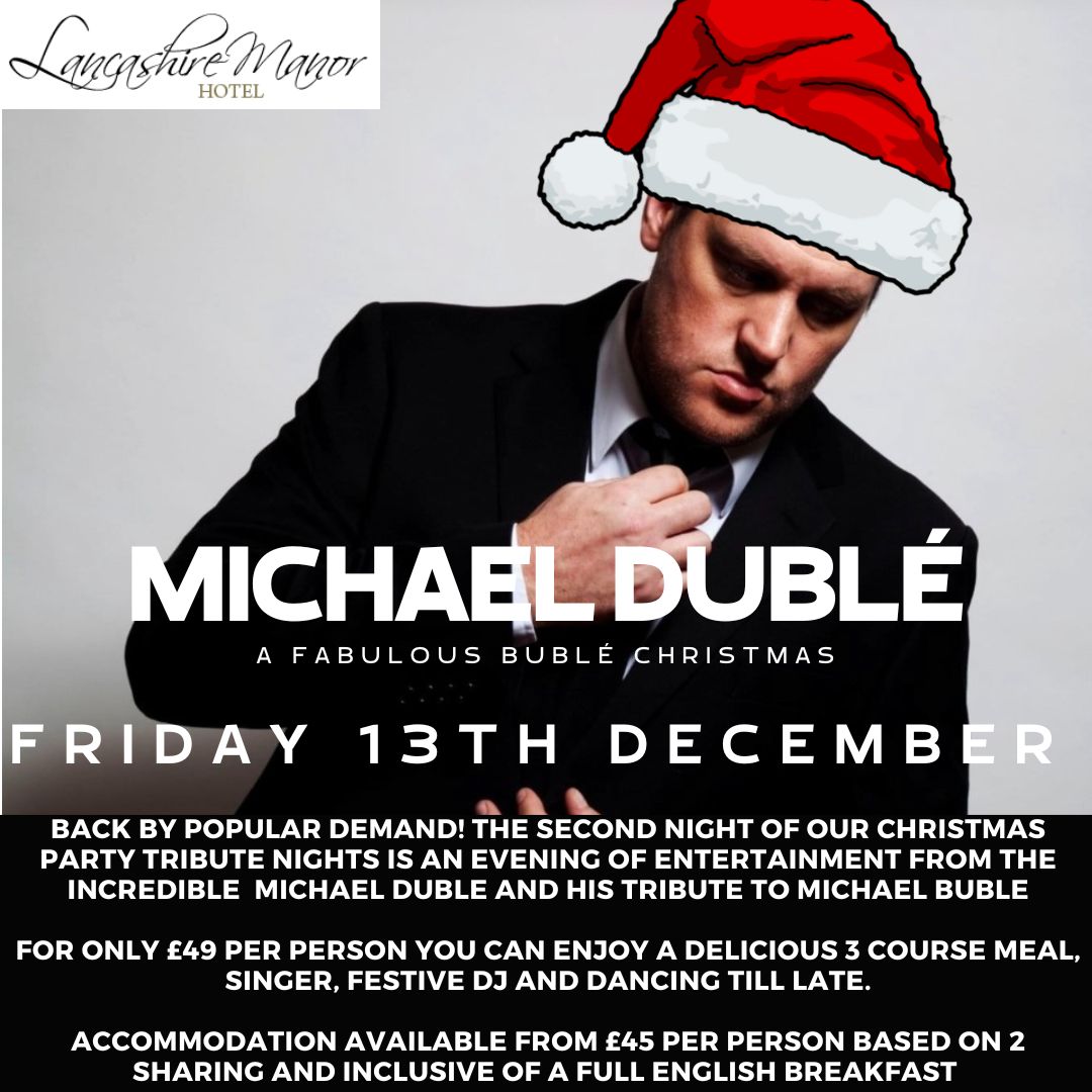 Lancashire Manor (@lancashiremanor) on Twitter photo We are almost sold out for Christmas party nights. Spaces still available on our last remaining dates of 13th and 21st December. Call to book now on 01695 567260 or email events@lancashiremanorhotel.com We are almost sold out for Christmas party nights. Spaces still available on our last remaining dates of 13th and 21st December. Call to book now on 01695 567260 or email events@lancashiremanorhotel.com