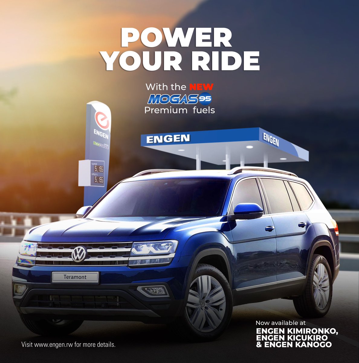 VivoEnergyRw's tweet photo. Introducing the new benchmark in fuel performance: #MOGAS95. Crafted for efficiency and power, it’s now available at Engen Kimironko, Kicukiro, and Kanogo. Upgrade your drive with premium quality fuel.
#WithUsYouAreNumberOne https://t.co/ku4Lmfo6gh