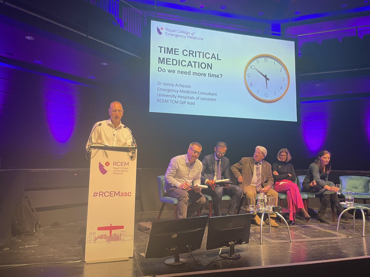 Tim Coats (@tjcoats) on Twitter photo Time critical medications need to be identified on arrival in ED . Waiting for clinician is too late.
<a href="/jonny_acheson/">Jonny Acheson</a> at #RCEMasc
Top message - encourage self administration by patients in ED (they are the experts on their own time critical medications). Time critical medications need to be identified on arrival in ED . Waiting for clinician is too late.
<a href="/jonny_acheson/">Jonny Acheson</a> at #RCEMasc
Top message - encourage self administration by patients in ED (they are the experts on their own time critical medications).