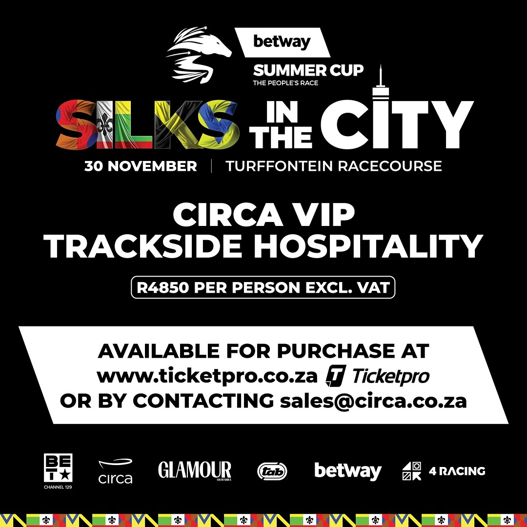 Experience the Ultimate VIP Hospitality at the Betway Summer Cup: Silks in the City on November 30th! 🏇Join us for a spectacular day of racing, celebrating this year's theme, Silks in the City! 

Enjoy our exclusive VIP marquee right on the inside track.

Link in bio for tickets