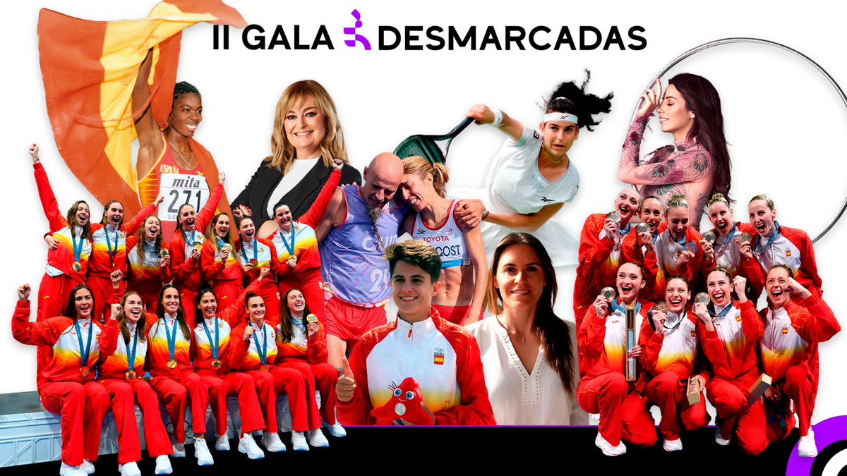eldesmarque's tweet photo. 🤗 ¡Hoy galardonamos a nuestras #Desmarcadas2024!

▪ Arantxa Sánchez Vicario
▪ @Congost42k 
▪ Selección Española de Waterpolo
▪ @almudenacid 
▪ @m_marchante 
▪ @garciaperezmari 
▪ @anabelmedina 
▪ Selección Española de Natación Artística
▪ Niurka Montalvo

https://t.co/B1UFJutFHZ

🕗 Desde las 20:00h en @eldesmarque y en @miteleonline.