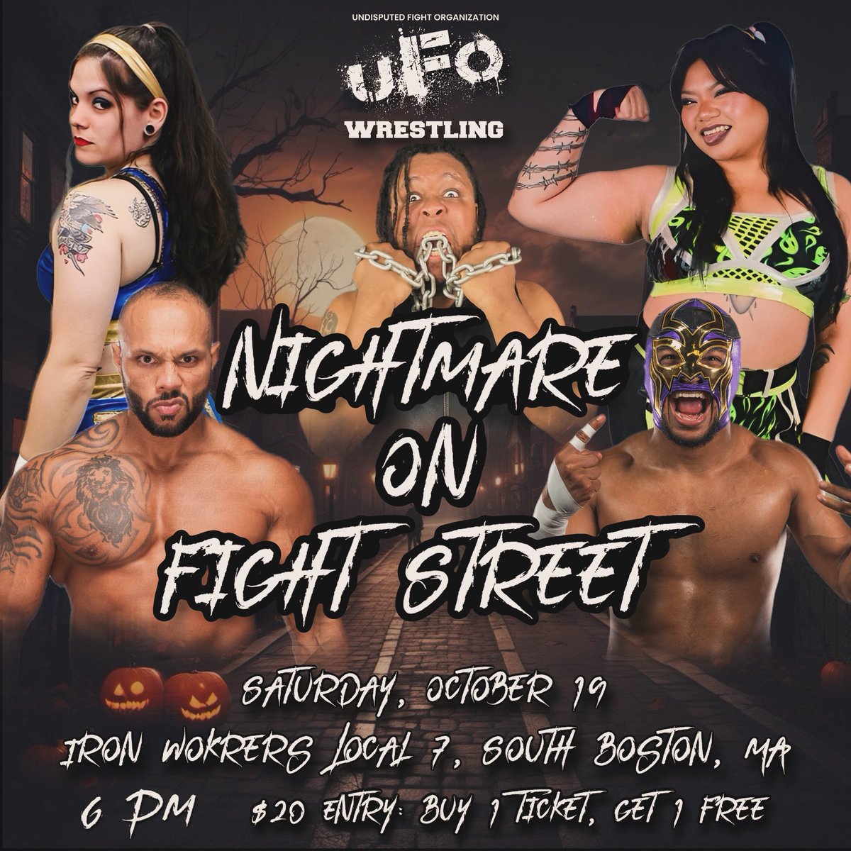 #NightmareOnFightStreet

SATURDAY, OCT. 19 in #Southie

6pm Bell Time

Buy tickets here: eventbrite.com/e/nightmare-on…