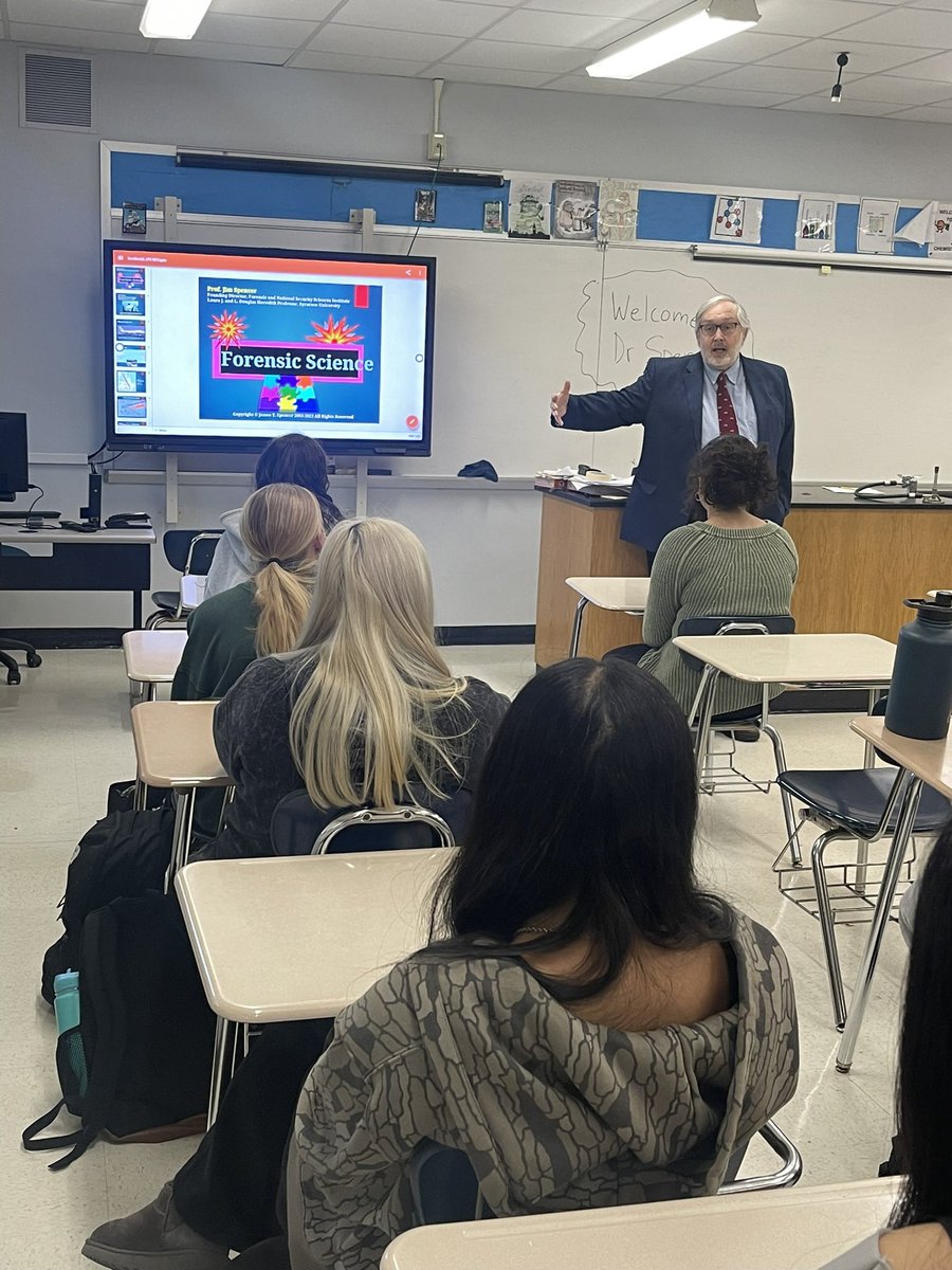 James McCabe (@jameshmccabe) on Twitter photo Our SUPA Forensics class welcomed Dr. Spencer from @syracuseu this morning who gave some amazing advice to our Juniors/Seniors looking to pursue a career in Forensics. Thank you, Dr. Spencer! <a href="/EMHSJETS/">Richard Howard</a> <a href="/emeadowschools/">East Meadow Schools</a> <a href="/dharls1/">Debra Harley</a> Our SUPA Forensics class welcomed Dr. Spencer from @syracuseu this morning who gave some amazing advice to our Juniors/Seniors looking to pursue a career in Forensics. Thank you, Dr. Spencer! <a href="/EMHSJETS/">Richard Howard</a> <a href="/emeadowschools/">East Meadow Schools</a> <a href="/dharls1/">Debra Harley</a>