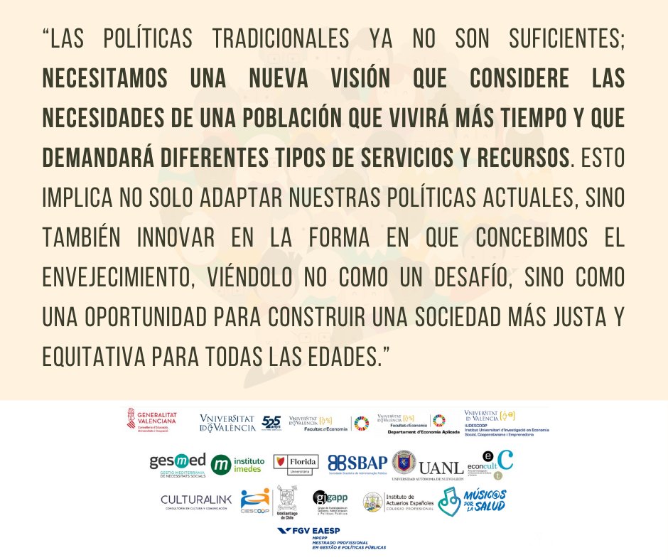 Entrevista con a la Directora General del <a href="/IEPAM1/">IEPAM Nuevo León</a>, <a href="/MYRGARCIA/">Dra. Myrna Elia García Barrera</a>.

▪️¿El envejecimiento es algo pasajero o caminamos hacia una sociedad longeva que nos obliga a repensar la gestión pública y la formulación e implementación de las políticas públicas?▪️

▶️longevidadcongresos.com