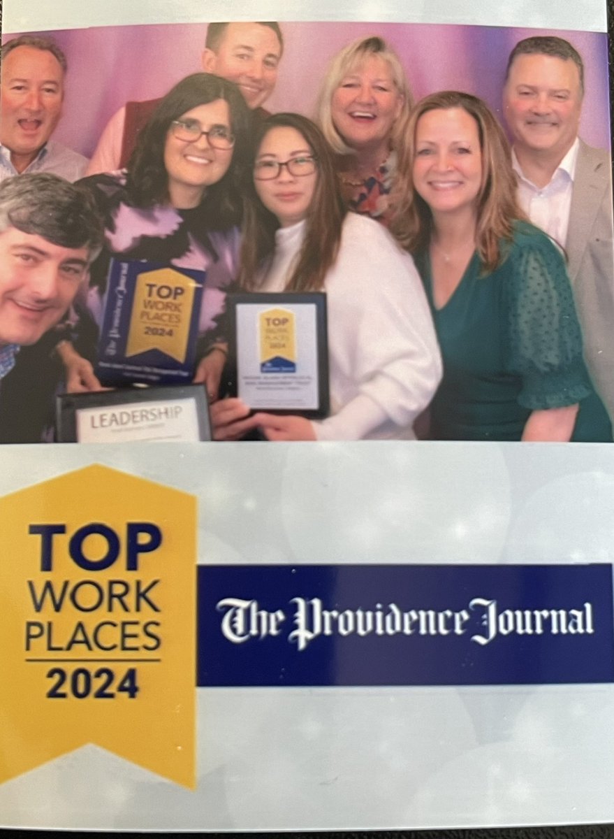 Great day with recognition for the RI Interlocal Risk Management Trust professional team. From the Board of Trustees to you- Congratulations on being a top workplace and doing great work for our R.I. member Towns/Schools/Special purpose districts.  Working together we’re better.