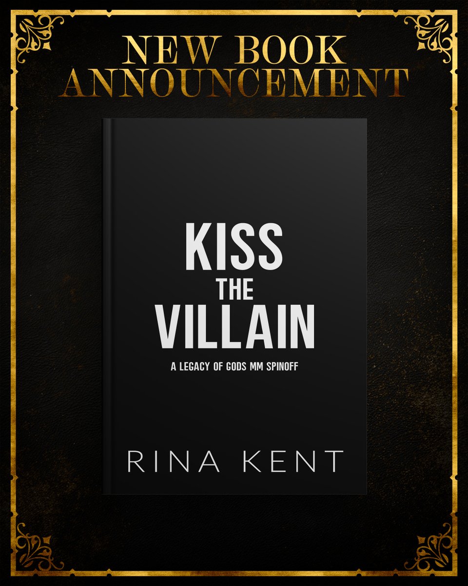📣New Book Announcement📣

*taps mic*
I’m beyond excited, thrilled, and absolutely over the moon *cue the entire excitement dictionary* to announce that I’ll be writing Kayden &amp; Gareth’s book, Kiss the Villain.

Pre-order: amzn.to/3Y0Tqwn

Release: March 20, 2025