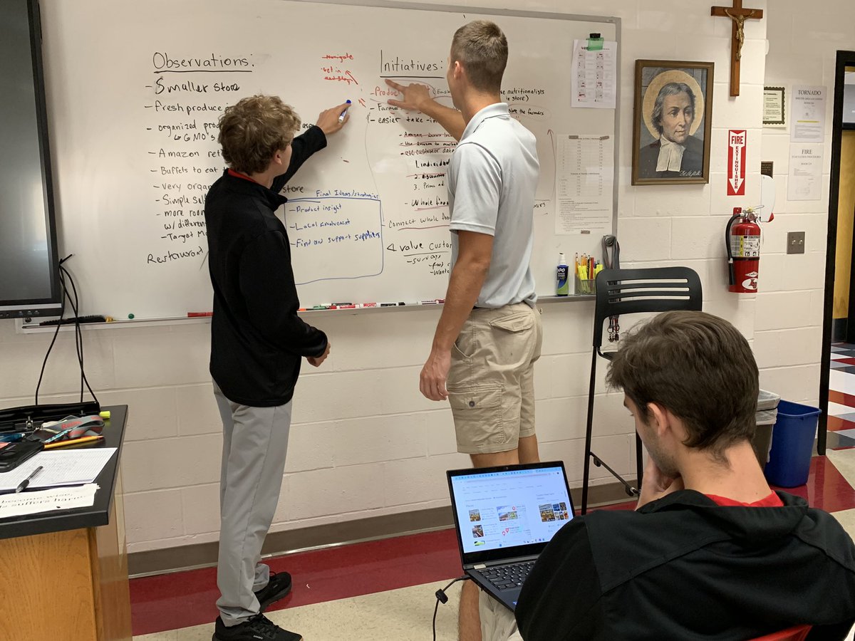 LS_Scholars's tweet photo. @LS_Scholars juniors have been developing their Whole Foods Market strategy using the “Playing to Win” framework developed by A.G. Lafley and Roger Martin. Presentations next week, then moving into work with Chick-fil-A and Johnson Investment Counsel. @LaSallePride = Opportunity https://t.co/ivr8UR8ud3
