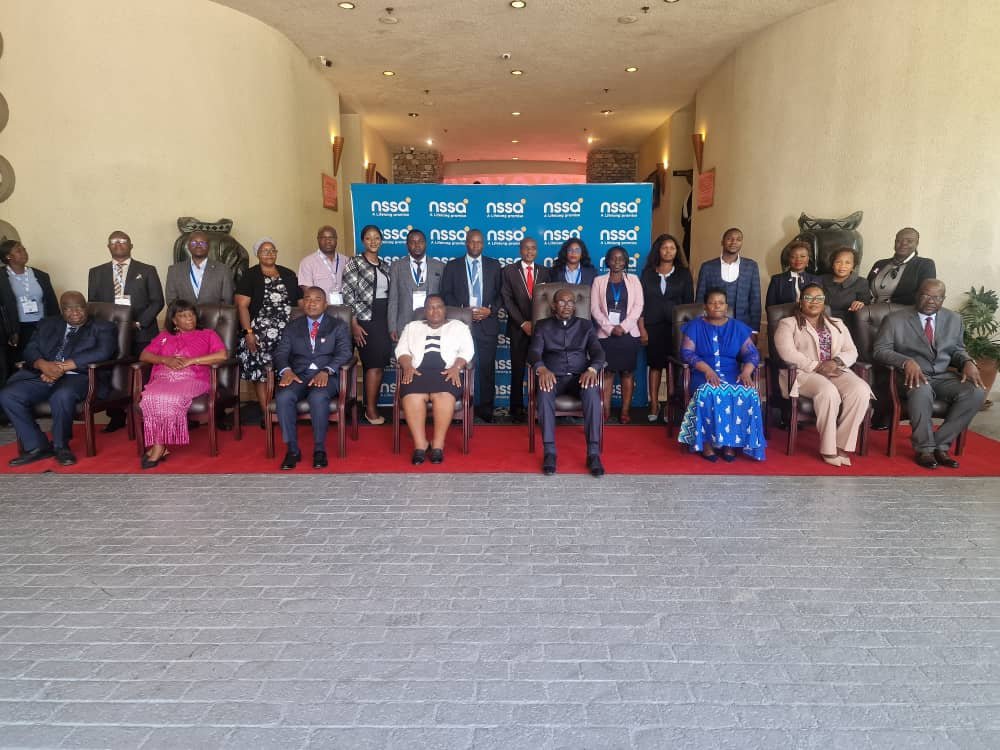 Employers' Confederation of Zimbabwe (EMCOZ) (@emcoz_zim) on Twitter photo EMCOZ First VP Mr F. J. Dube (3rd from left) attending SHAW CONFERENCE in Victoria Falls  together with other social partners EMCOZ First VP Mr F. J. Dube (3rd from left) attending SHAW CONFERENCE in Victoria Falls  together with other social partners