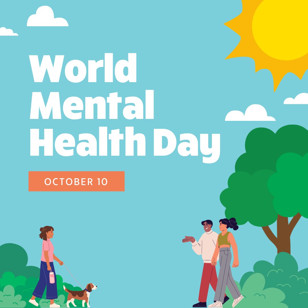 Today we stand together for mental health awareness. 💚 Let’s support each other and break the stigma! #WorldMentalHealthDay #YouAreNotAlone