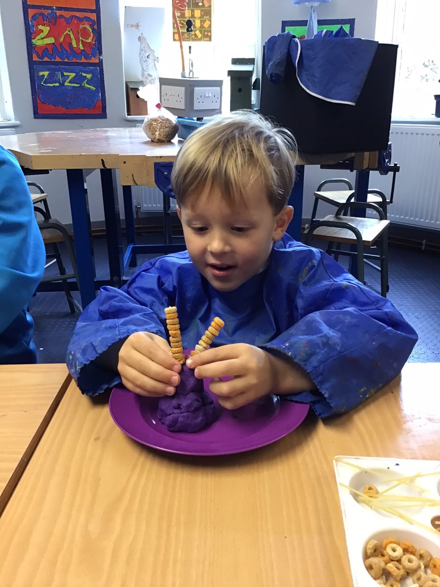 ECSPrep's tweet image. Reception helping Mrs Cope to celebrate her birthday today in Art.