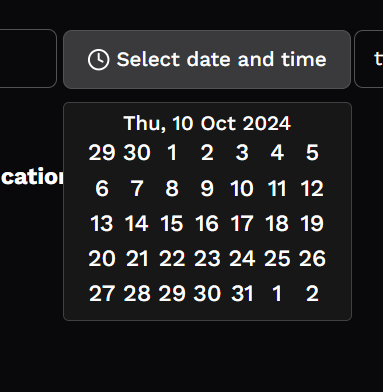 wervice_coding's tweet image. I am working on a TIME &amp;amp; date component using @shadcn components. 💫 Shadcn components are pretty amazing. Time selection is still misssing. I am probably re-inventing the wheel here, but it's a hobby project and fun.
(Reposted because I first forgot to add the picture)
📅
